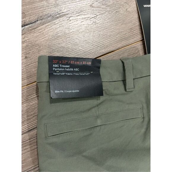 Lululemon ABC Slim-Fit Trouser 32L Stretch Cotton VersaTwill sz32 - Picture 5 of 7